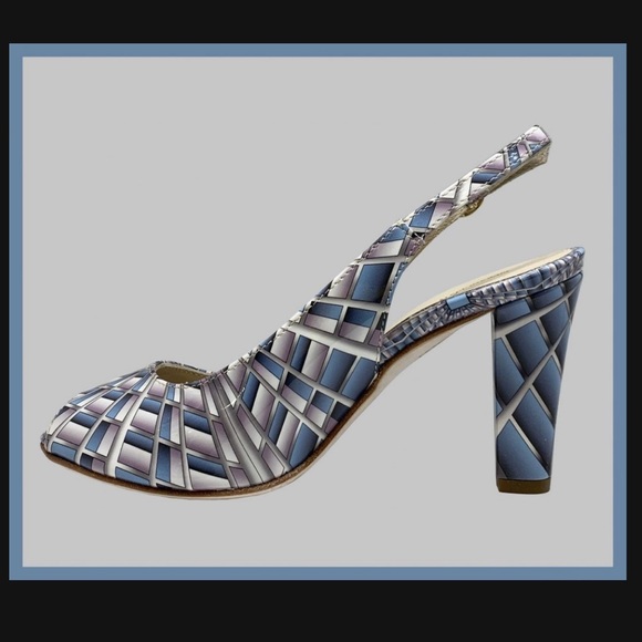 Homage to Terragni: Italian Designer Pierangelo Masciadri Art Leather Heels - Picture 1 of 13